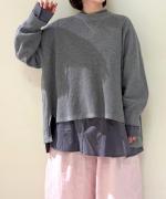 ランダムリブニット　プルオーバー