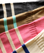 ランダムリブニットボーダー　プルオーバー