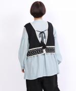 ペーパーコットンリネン　2wayビスチェ