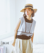 ペーパーコットンリネン　2wayビスチェ