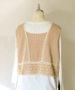 ペーパーコットンリネン　2wayビスチェ