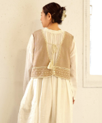 ペーパーコットンリネン　2wayビスチェ