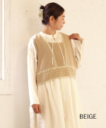 ペーパーコットンリネン　2wayビスチェ