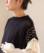 ペーパーコットンリネン　ベスト