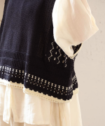 ペーパーコットンリネン　ベスト