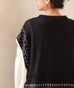 ペーパーコットンリネン　ベスト