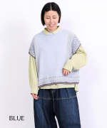 ペーパーコットンリネン　ベスト