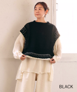 ペーパーコットンリネン　ベスト