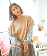 ペーパーコットンリネン　ベスト