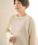 シアーコットンリネン　プルオーバー