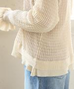 シアーコットンリネン　プルオーバー