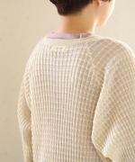 シアーコットンリネン　プルオーバー