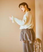 シアーコットンリネン　プルオーバー