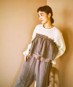 シアーコットンリネン　プルオーバー