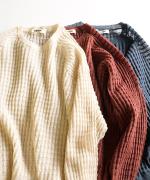 シアーコットンリネン　プルオーバー