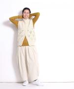 ランダムリブニット　Uネック