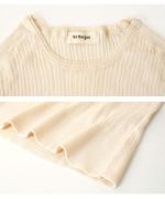 ランダムリブニット　Uネック