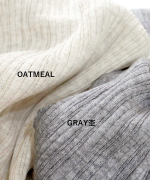 ランダムリブニット　Uネック