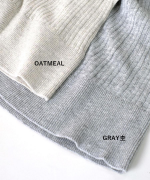 ランダムリブニット　Uネック