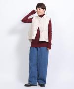 ランダムリブニット　タートルネック