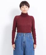 ランダムリブニット　タートルネック