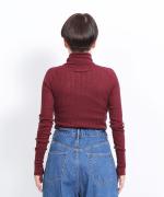 ランダムリブニット　タートルネック