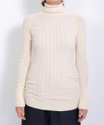 ランダムリブニット　タートルネック