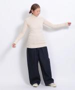 ランダムリブニット　タートルネック