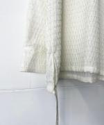 カットジャガードフード付シャツ