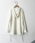 カットジャガードフード付シャツ