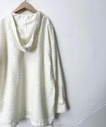 カットジャガードフード付シャツ