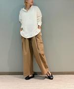 カットジャガードフード付シャツ