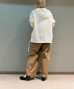 カットジャガードフード付シャツ