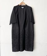 50ブロード液アン刺繍 スタンドカラーブラウス