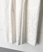 50ブロード液アン刺繍 スタンドカラーブラウス