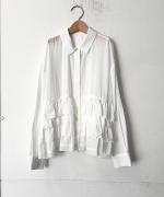 綿セレブ ティアードシャツ