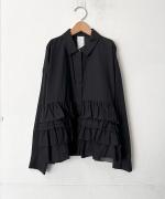 綿セレブ ティアードシャツ