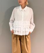 綿セレブ ティアードシャツ