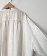 レーヨン/コットンジャガード スタンドカラーシャツ