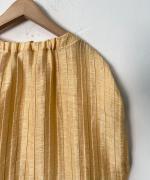 ACAR リネンナイロンジャガード ブラウス