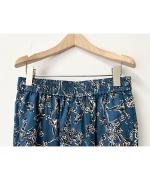 ボタニカルプリントイージーパンツ