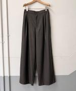 ウールデニム&T/Wミルドツイル ワイドパンツ