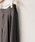 ウールデニム&T/Wミルドツイル ワイドパンツ