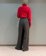 ウールデニム&T/Wミルドツイル ワイドパンツ