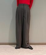 ウールデニム&T/Wミルドツイル ワイドパンツ