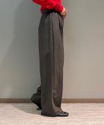 ウールデニム&T/Wミルドツイル ワイドパンツ