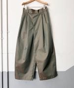 60/2 C/Tシャンブレーギャバ撥水 ワイドパンツ