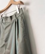 60/2 C/Tシャンブレーギャバ撥水 ワイドパンツ