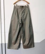 60/2 C/Tシャンブレーギャバ撥水 ワイドパンツ