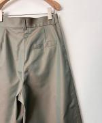 60/2 C/Tシャンブレーギャバ撥水 ワイドパンツ